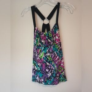 Byer California Multicolor Abstract Blouse